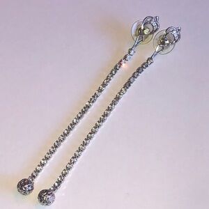 Elegant Vintage Silver Tone Classic Boho Drop Earrings